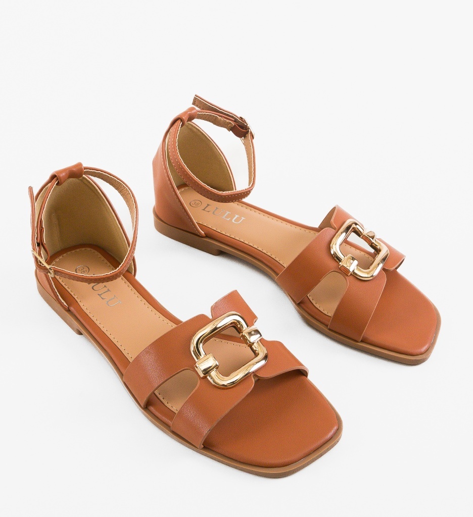 Sandale Dama Kornela Camel - Eleganță și Confort - imagine 2