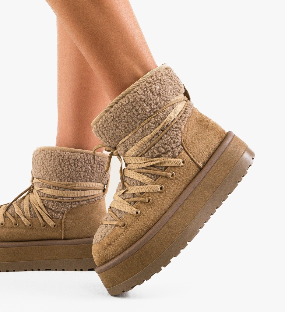 Ghete Dama Safine Khaki - Stil și Confort