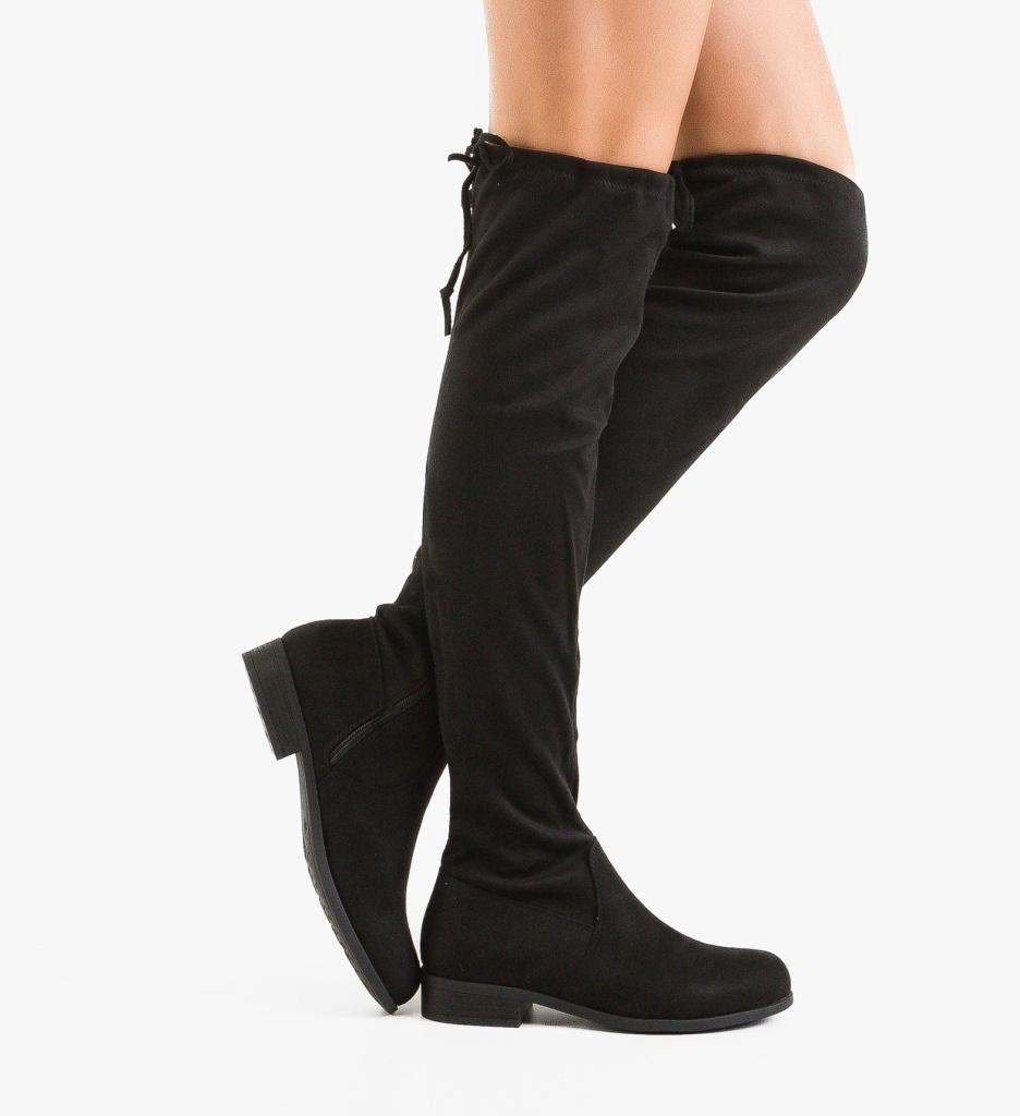 Cizme Dama Rites Negre Depurtat | Stil Urban