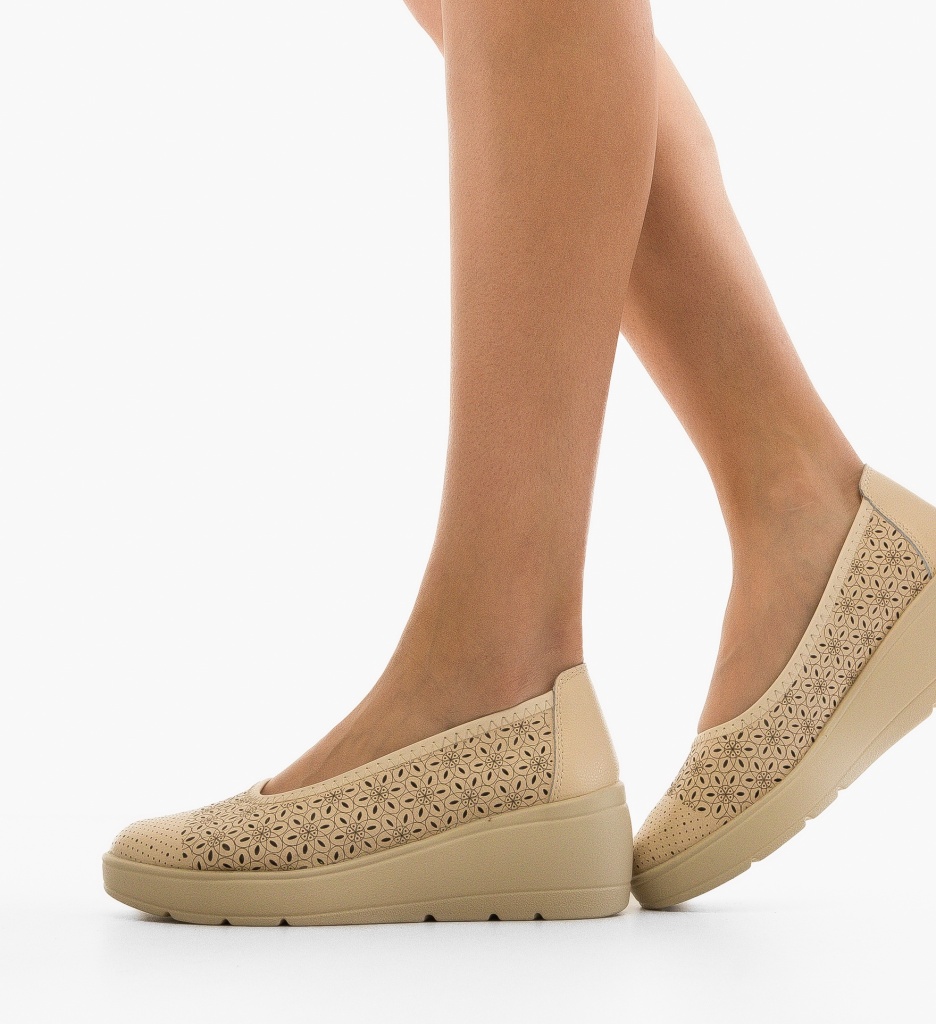 Platforme Dama Bej Kamiz | Confort & Stil - imagine 2