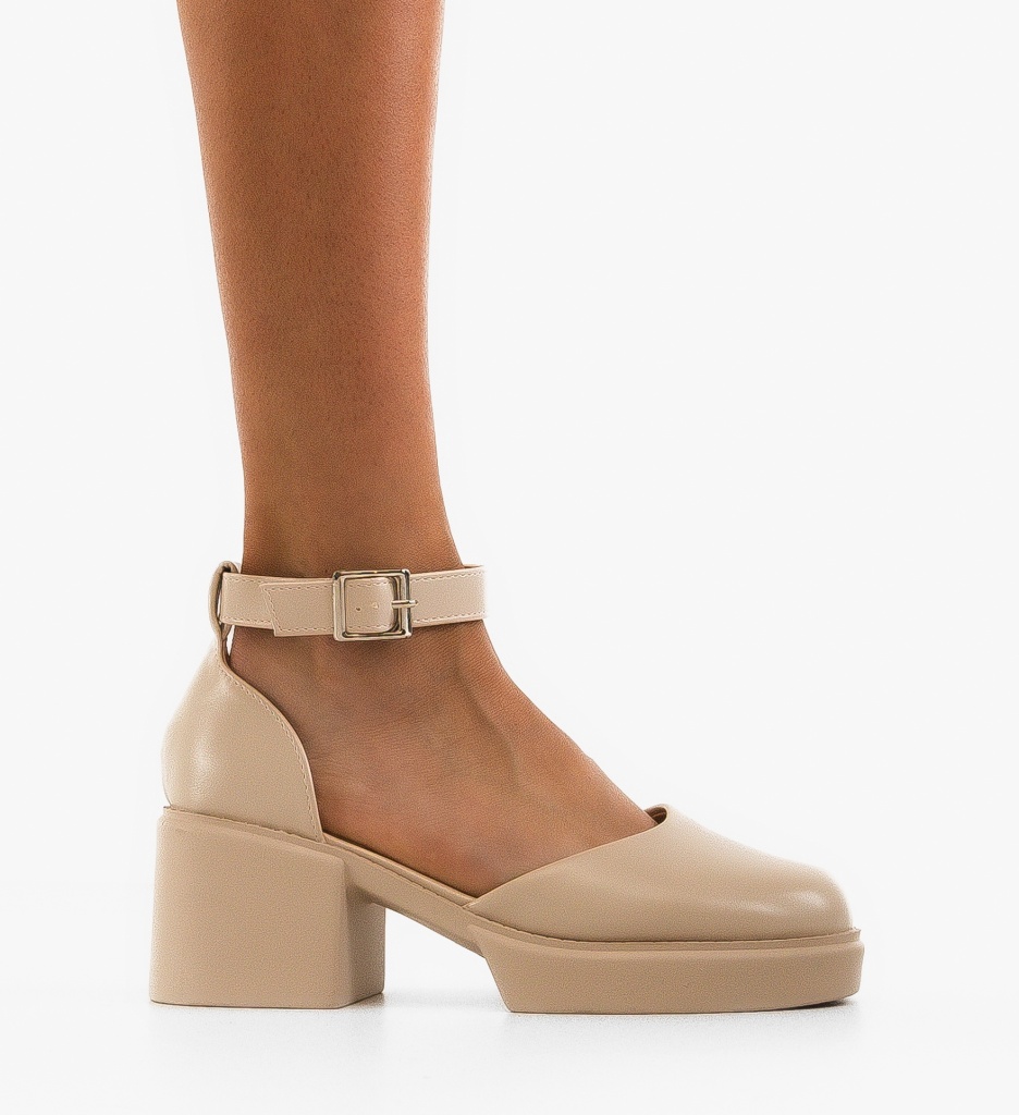 Pantofi Casual Dama Sauron Bej | Confort Zilnic - imagine 6