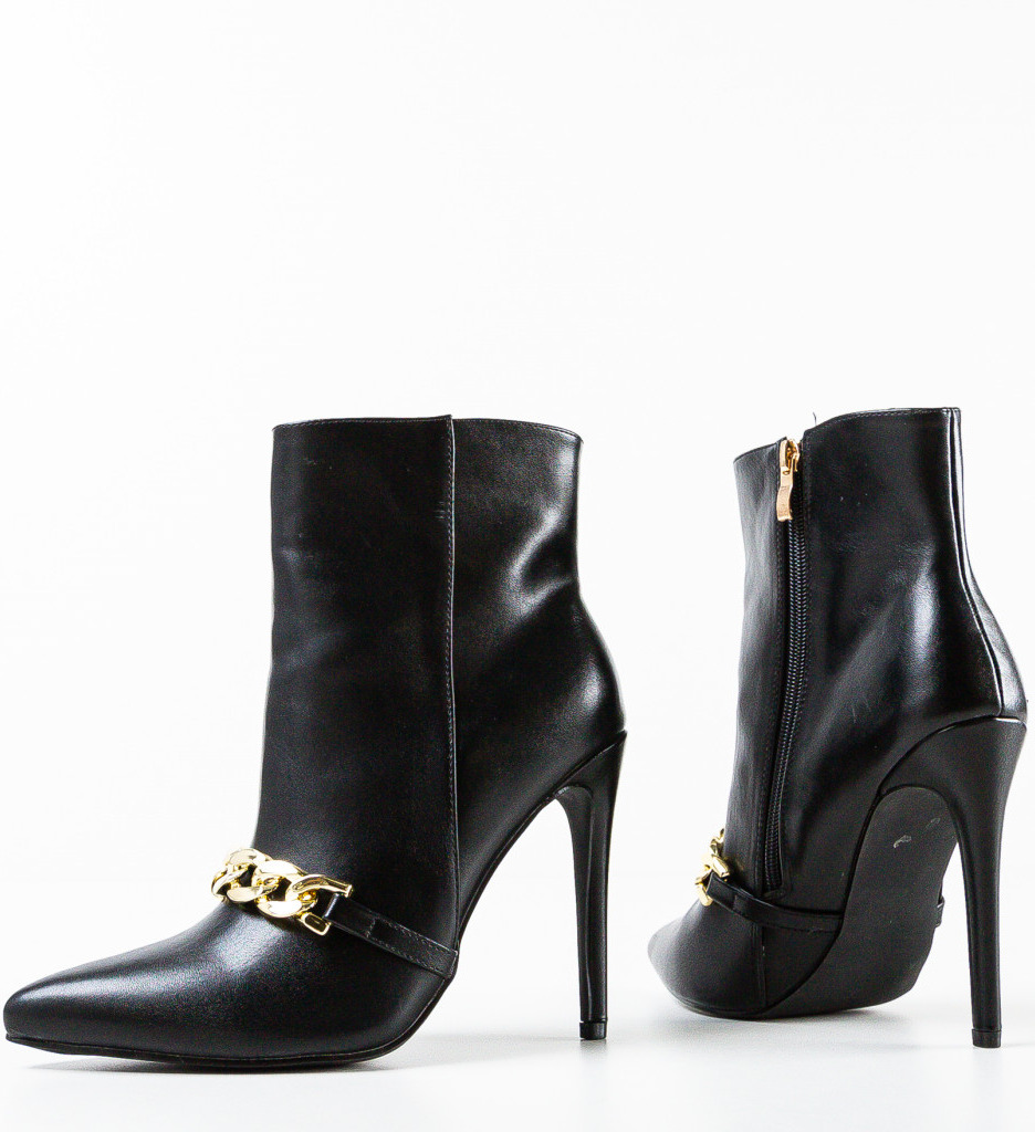 Botine Negre Mischa | Design Modern și Versatil - imagine 5