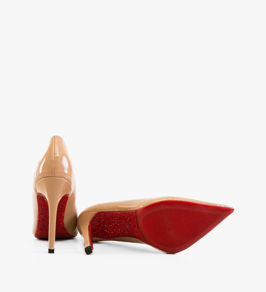 Pantofi cu Toc Honny Nude Eleganți și Confortabili - imagine 8