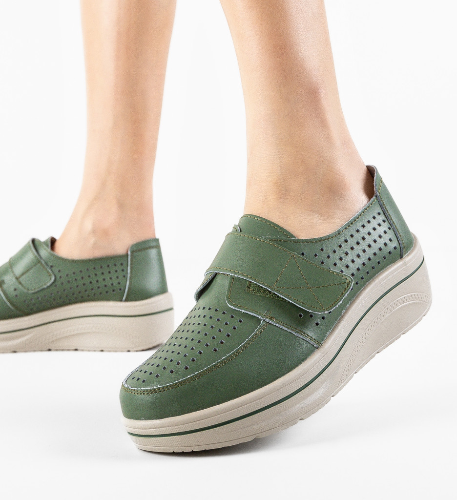Pantofi Casual Verzi Rezolito | Confort Asigurat - imagine 5