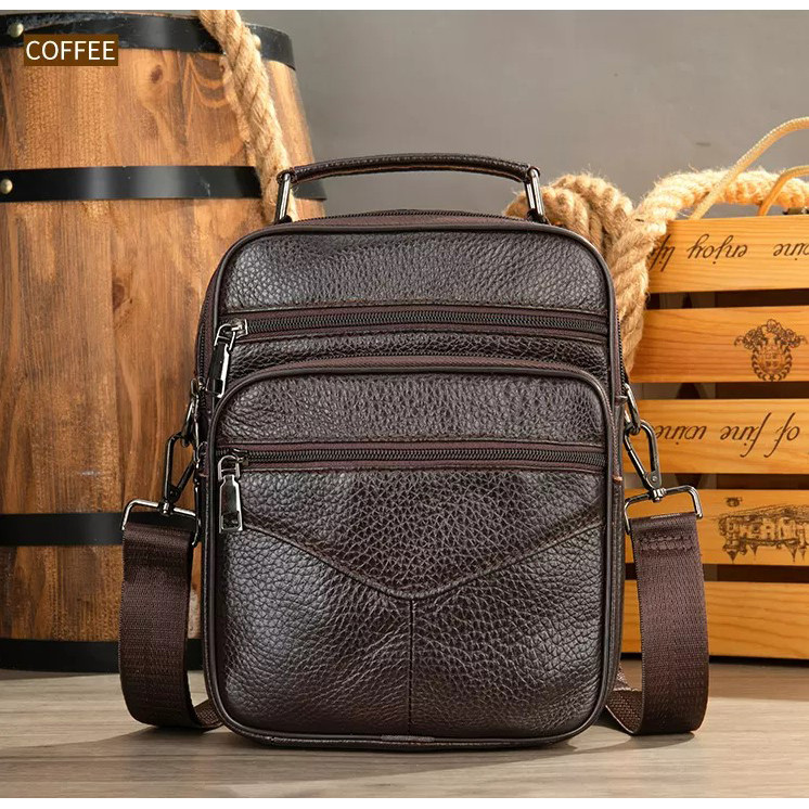 Geanta Barbati OEM Eliam Piele Naturala - imagine 4