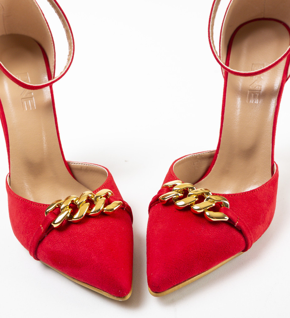 Pantofi Deler Rosii cu Toc - Eleganță și Stil - imagine 5