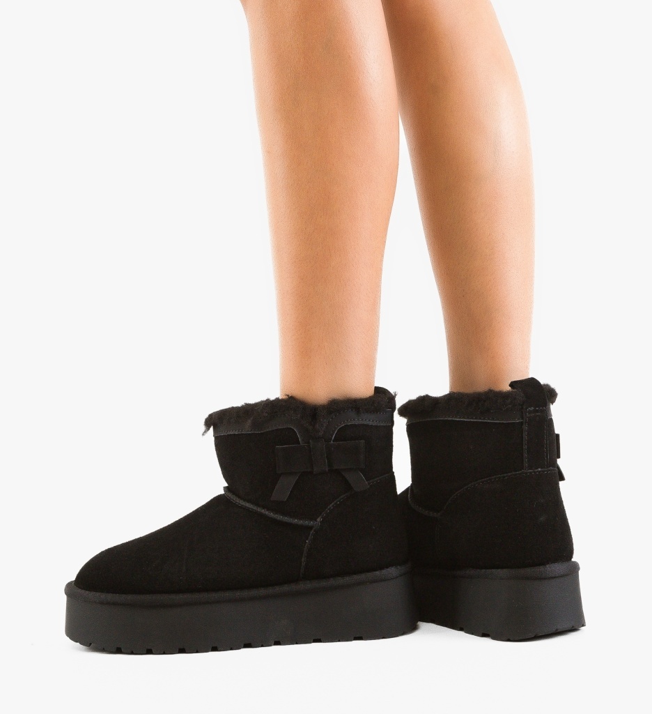 Cizme tip Ug Fondy Negre | Confort Depurtat - imagine 5