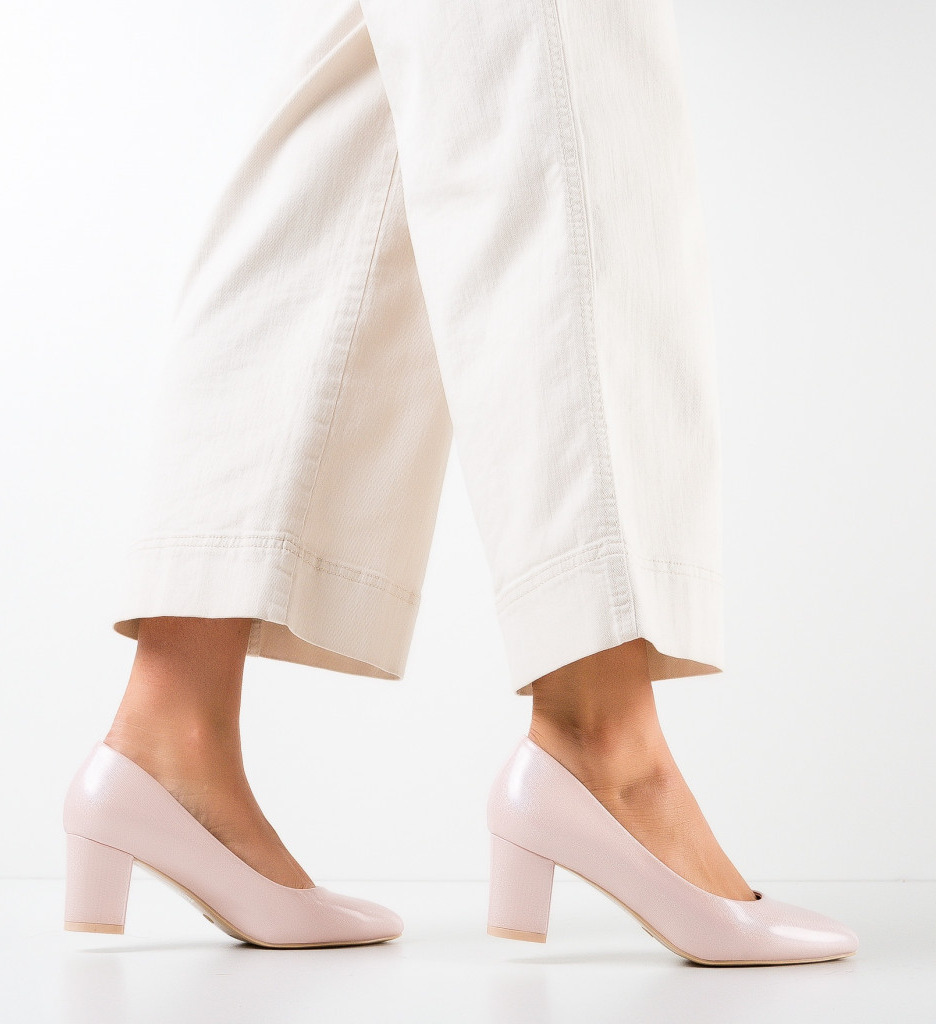 Pantofi cu Toc Bone Roz | Eleganță Asigurată - imagine 3
