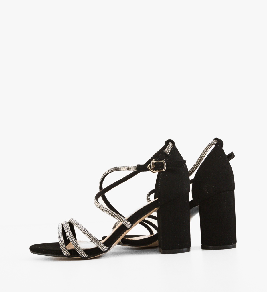Sandale Vrya Negre cu Toc - Eleganță și Stil - imagine 6