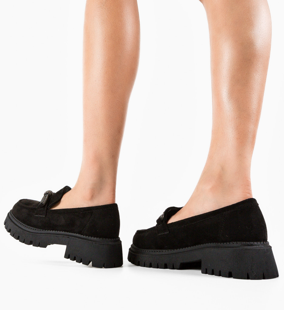 Pantofi Casual Dama Bovra Negri - Confort și Stil - imagine 3