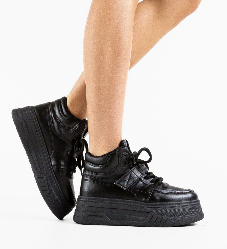 Pantofi Casual Minga Negri | Confort Stilat - imagine 2