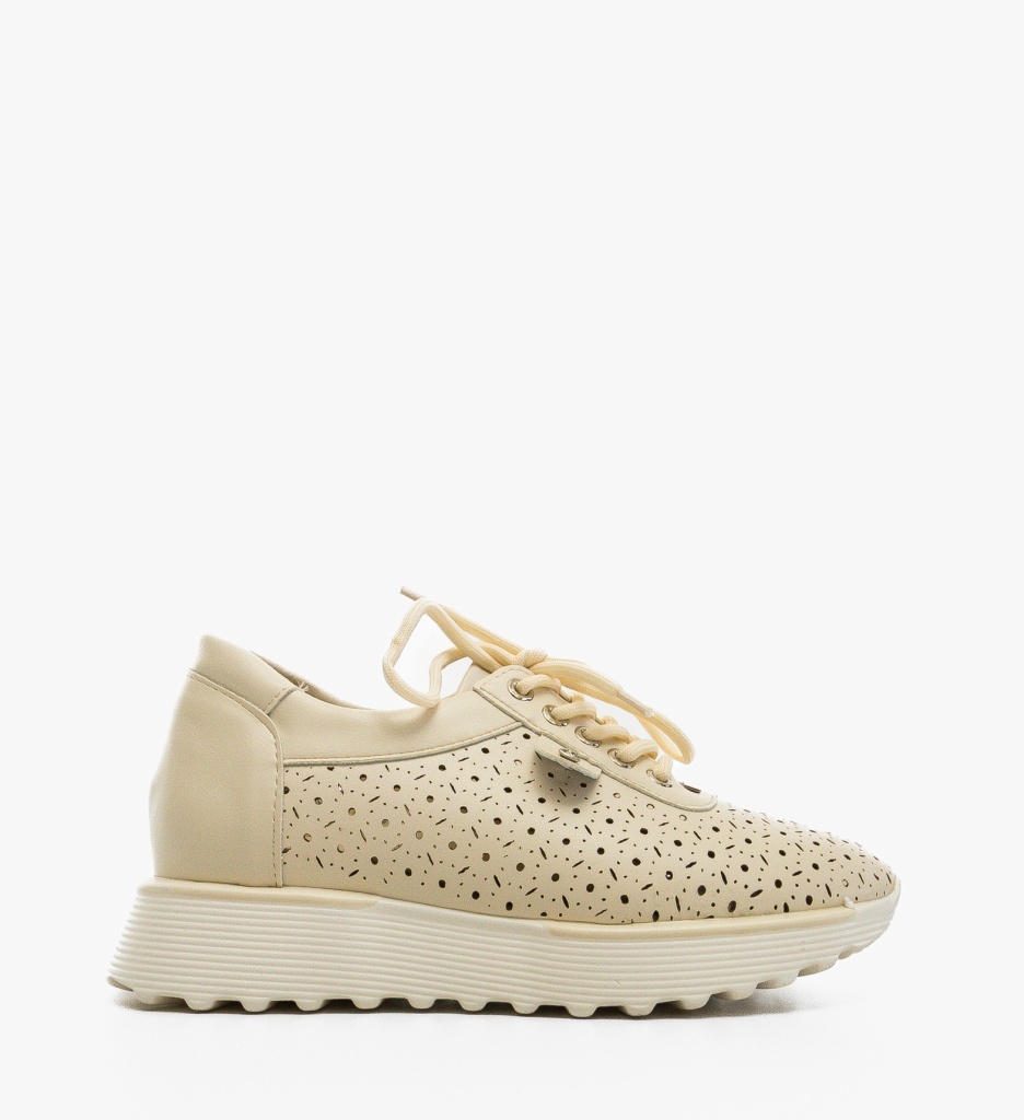 Sneakers Dama Lammer Bej | Confort și Stil - imagine 6