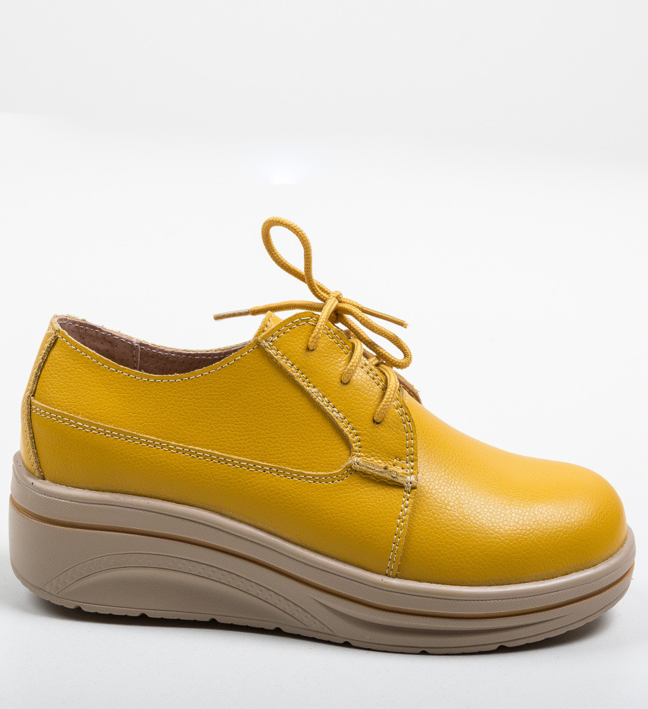 Pantofi Casual Lionata Galbeni - Confort și Stil - imagine 6