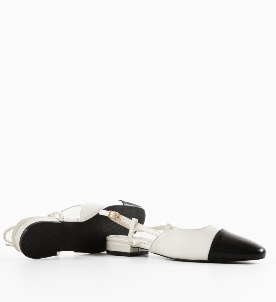 Pantofi Karuna Albi cu Toc | Eleganță Asigurată - imagine 6