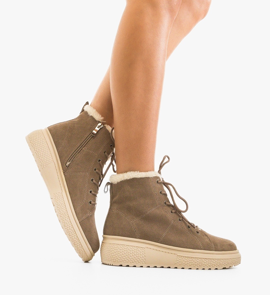 Ghete Dama Fenris Khaki | Stil și Confort - imagine 4