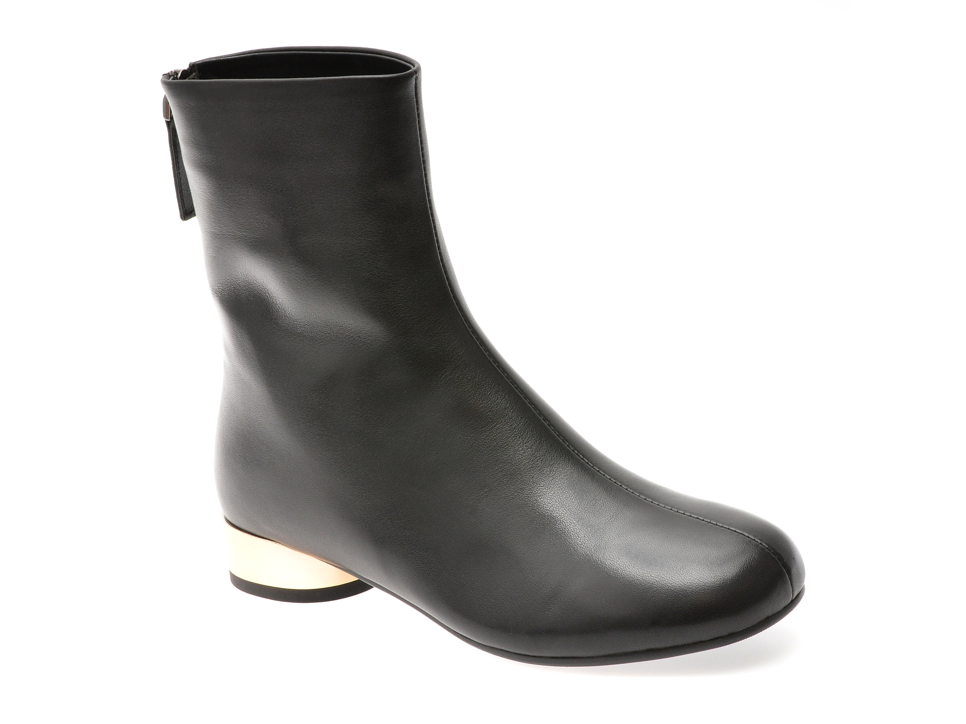Ghete Epica Piele Naturală Negre EB936