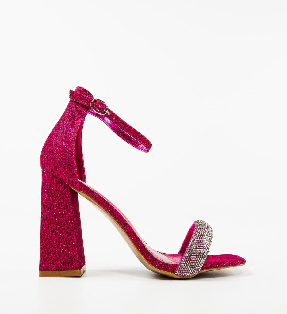 Sandale cu Toc Eligia Fuchsia - Eleganță și Stil - imagine 4