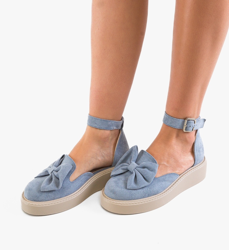Pantofi Casual Dama Elona Albastri | Confort Stilat - imagine 3