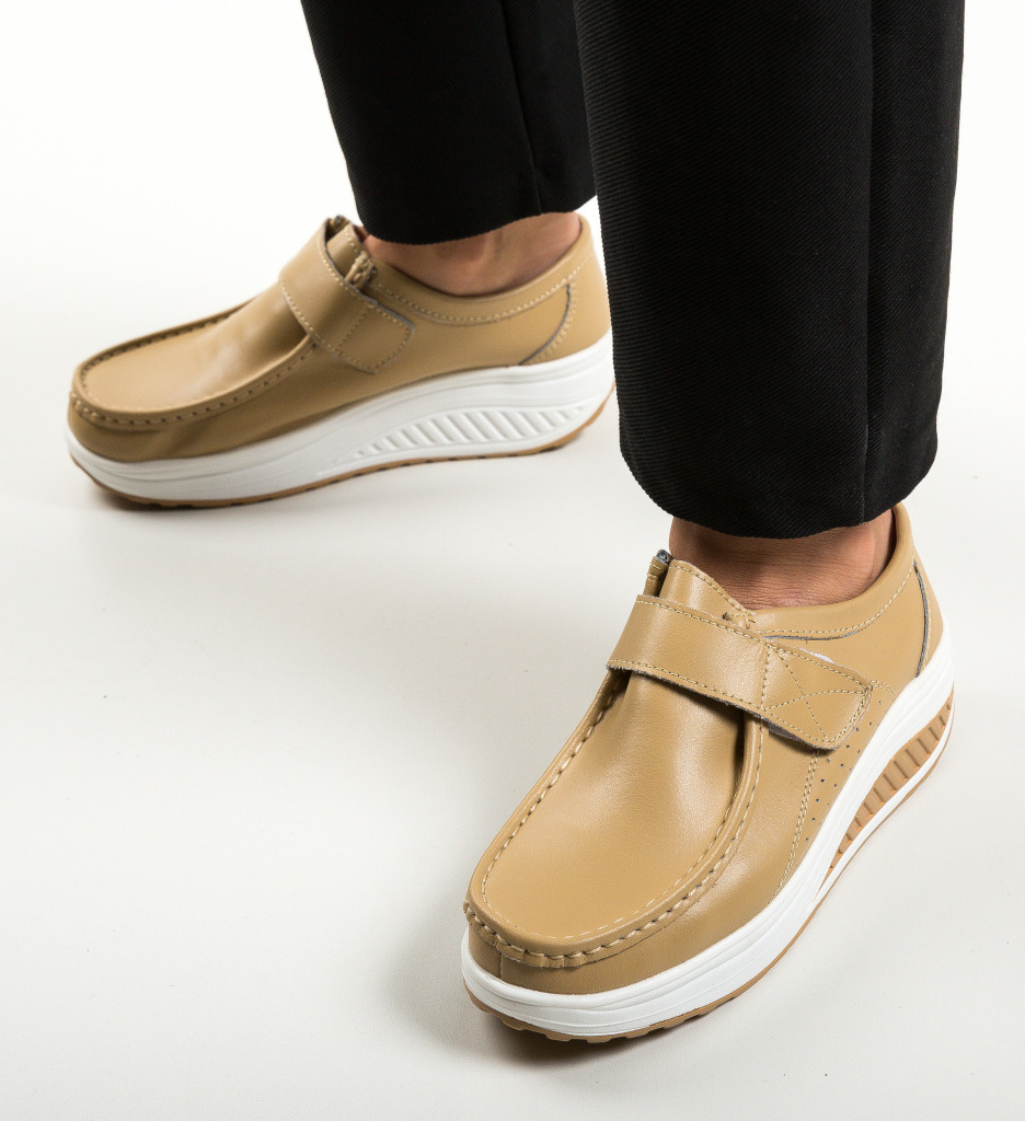 Pantofi Casual Marko Bej - Confort și Stil Urban - imagine 2