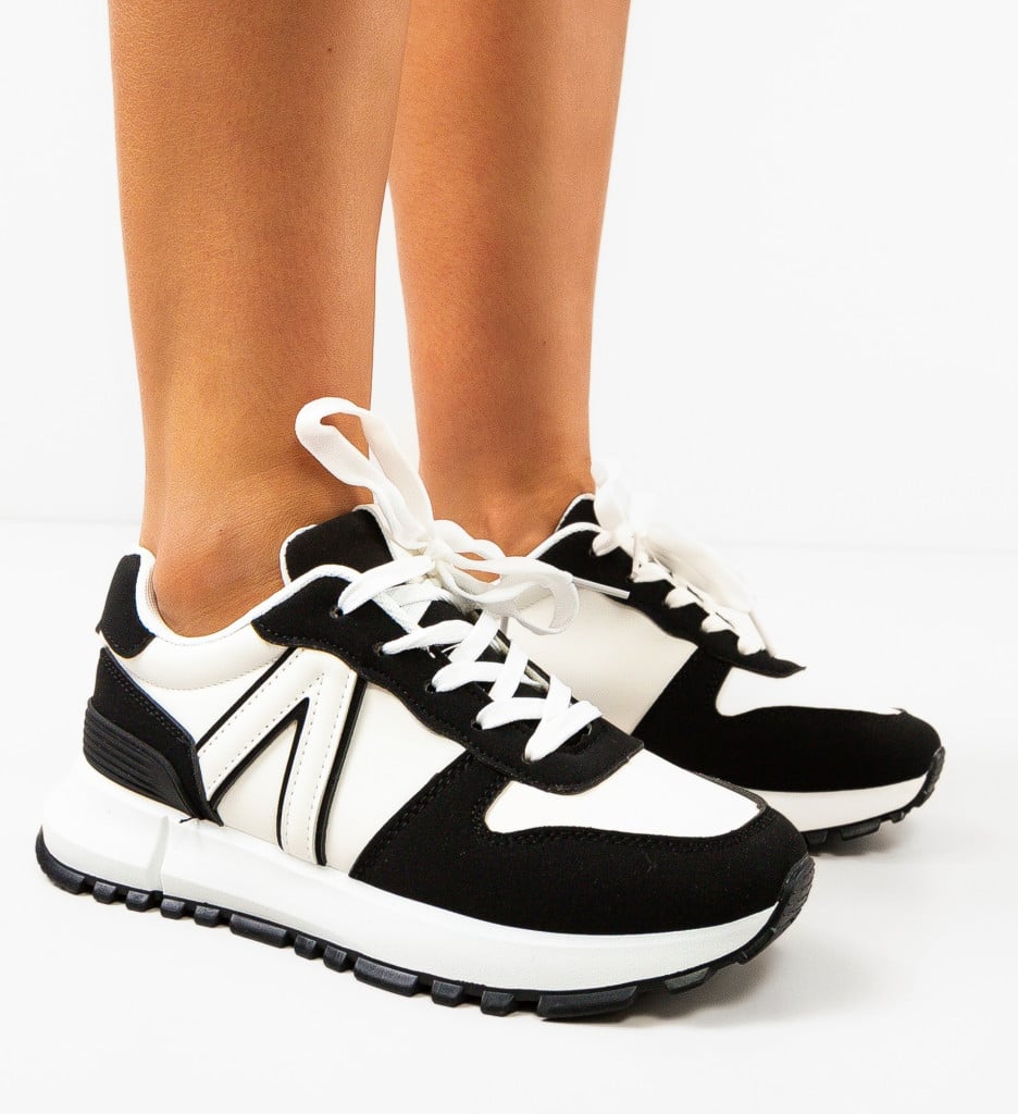 Sneakers dama Morga Negri - Confort și Stil - imagine 6