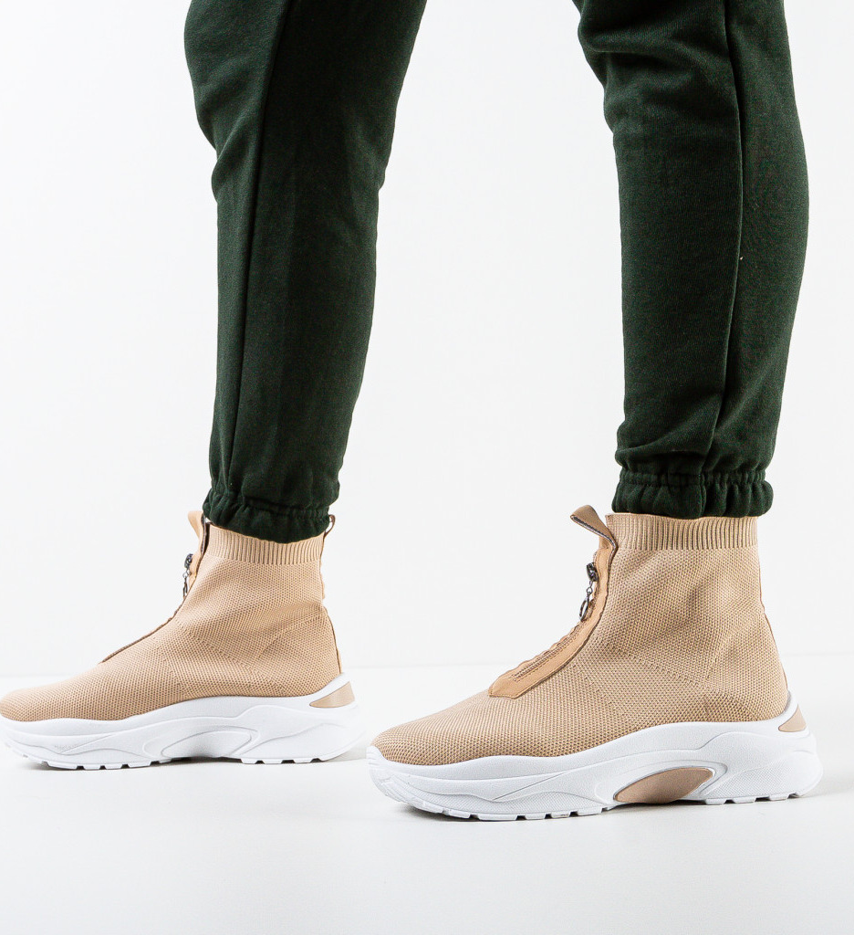 Sneakers Eshan Khaki - Confort si Stil Sport - imagine 2