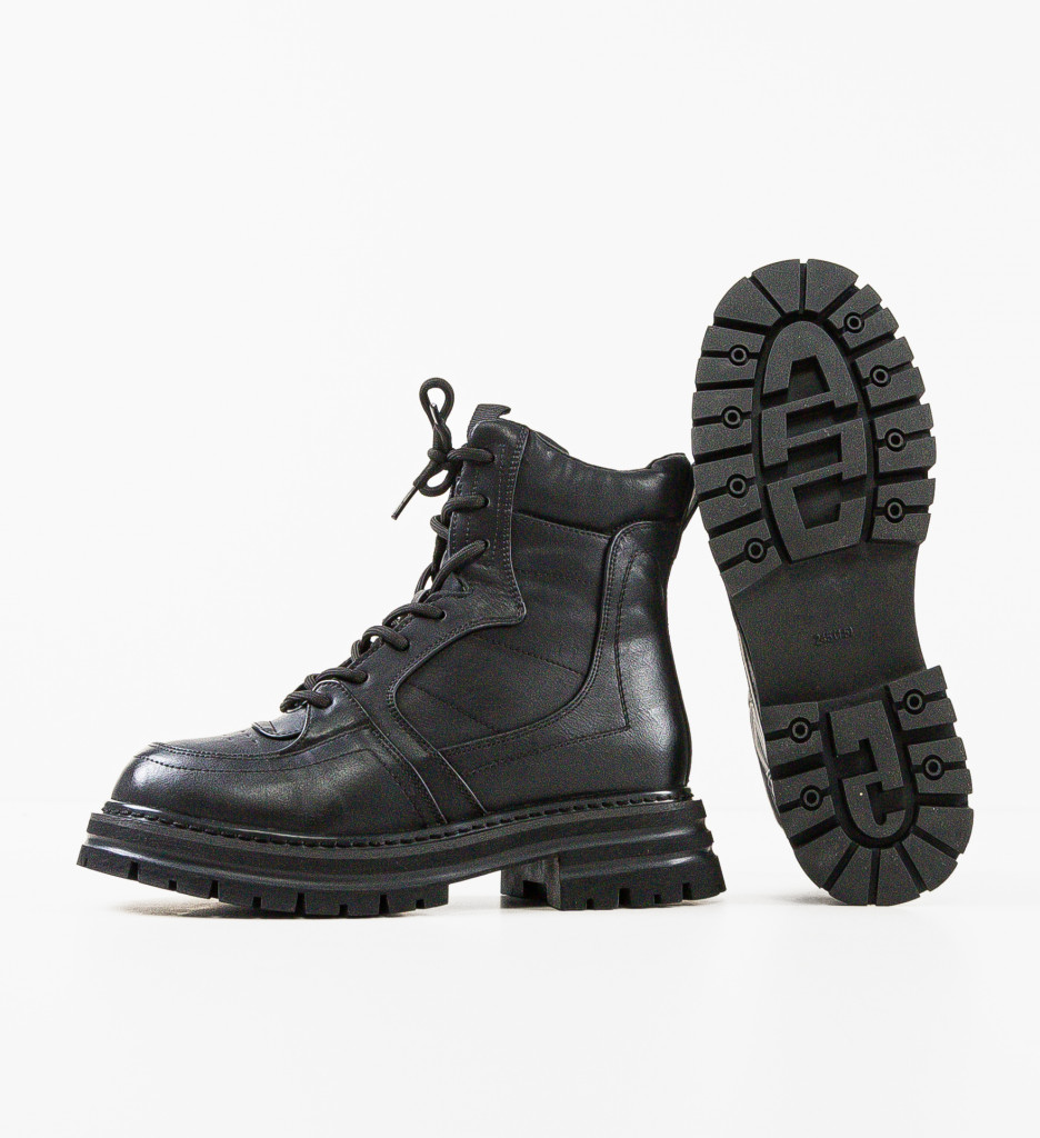 Ghete Dama Koman Negre - Stil si Confort - imagine 5