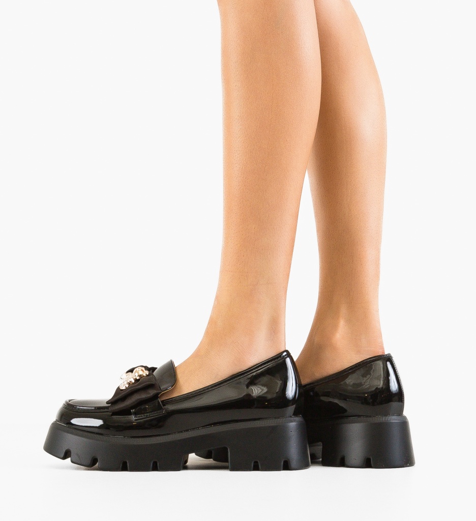 Pantofi Casual Negri Dama | Confort Zi de Zi - imagine 3