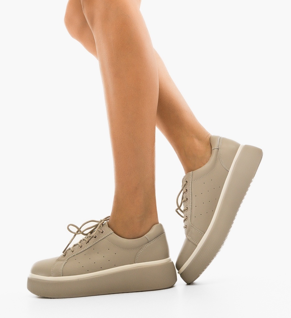 Sneakers Dama Jebry Gri | Confort și Stil Modern - imagine 4