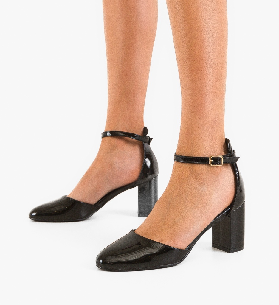 Pantofi Dama Peppre Negri - Eleganță și Stil - imagine 3