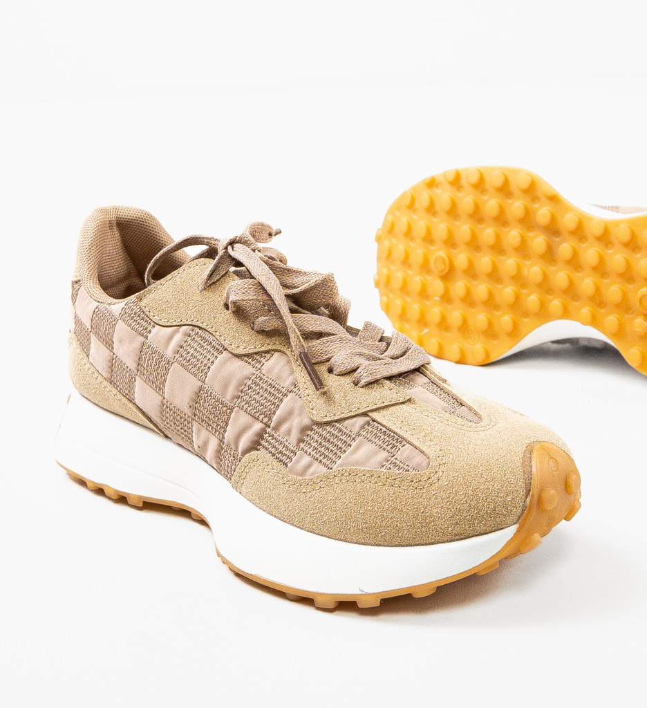 Sneakers Dama Lyvan Bej - Confort și Stil Urban - imagine 6