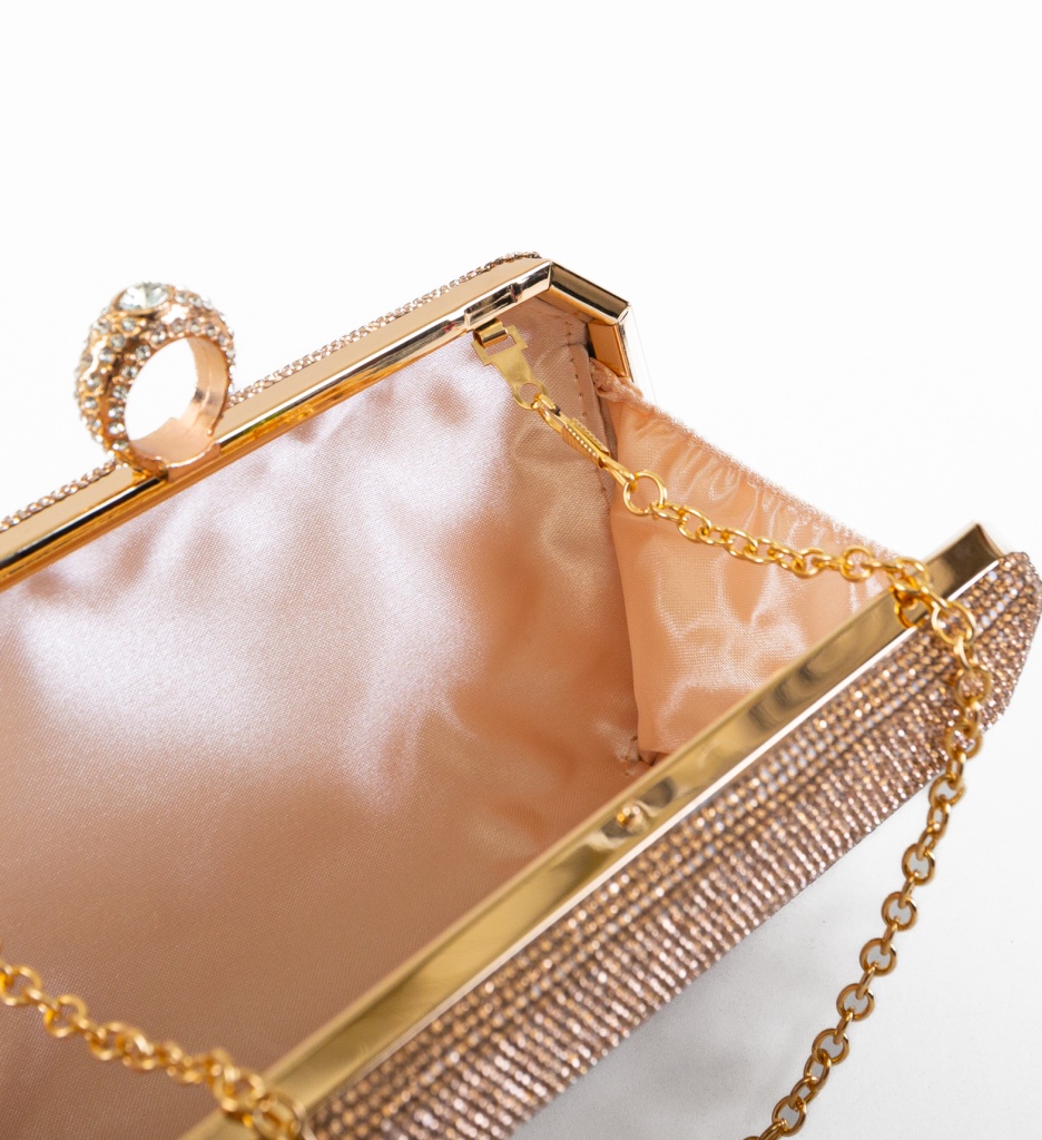 Geantă Plic Nesta Roz | Accesoriu Elegant - imagine 6