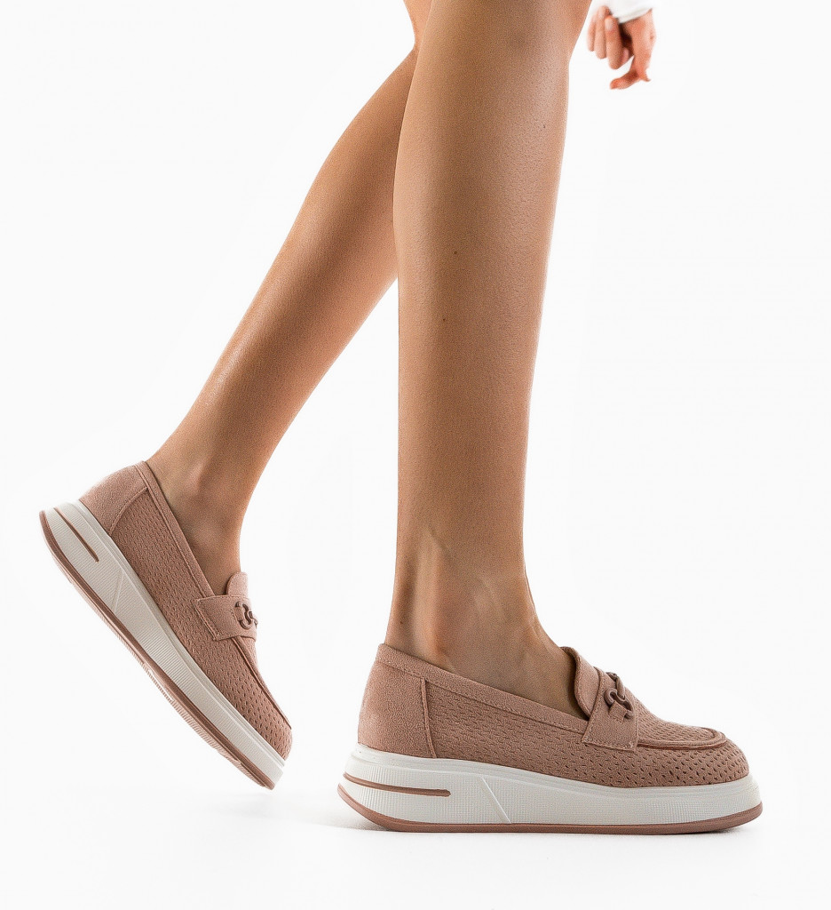 Pantofi Casual Ekine Roz - Stil și Confort - imagine 3