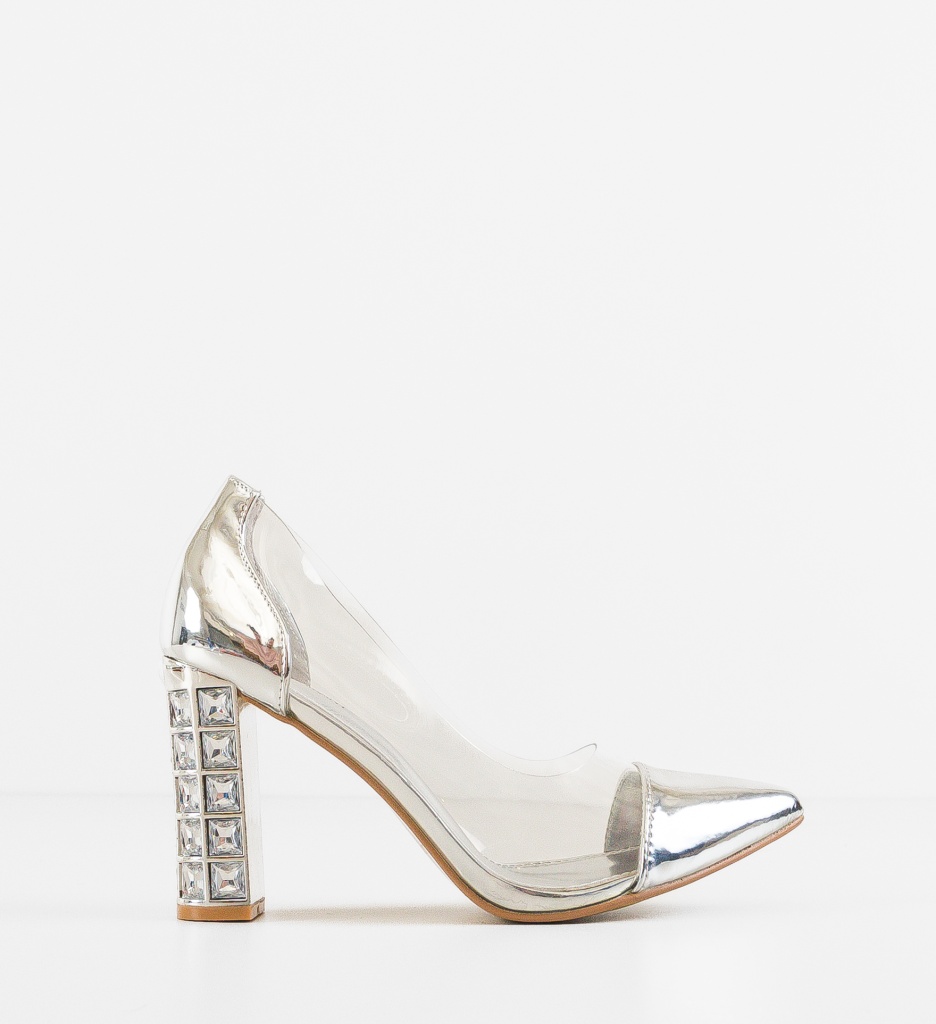 Pantofi Dama Lukas Argintii | Eleganță Maxima - imagine 7