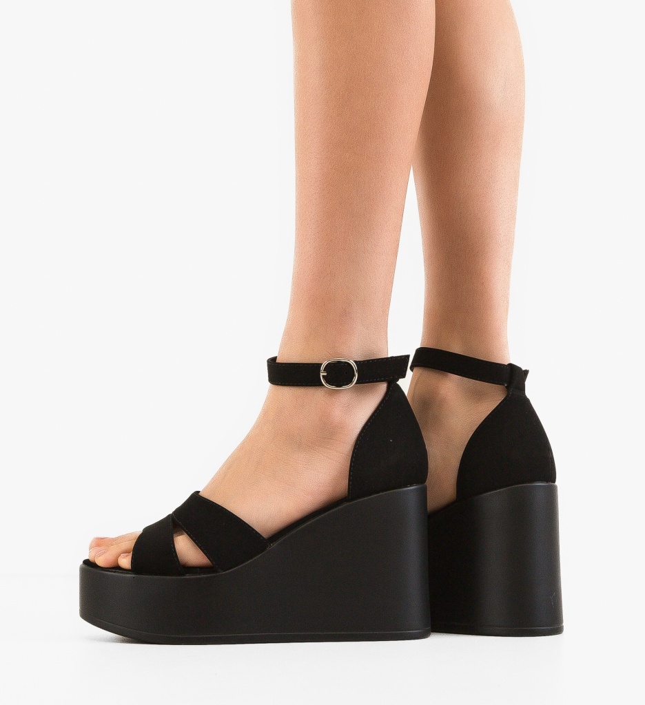 Platforme Kiana Negre | Eleganță și Confort - imagine 2