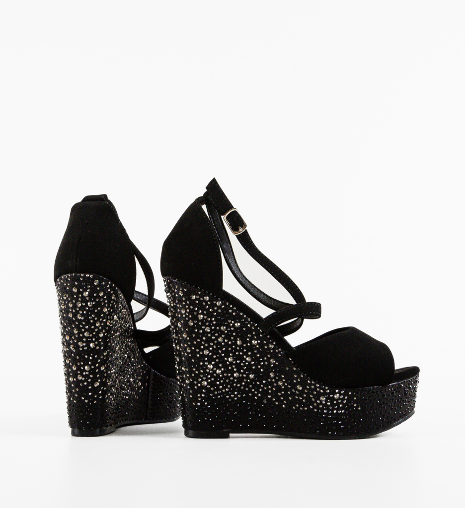 Platforme Dama Rafah Negre | Confort & Stil - imagine 5