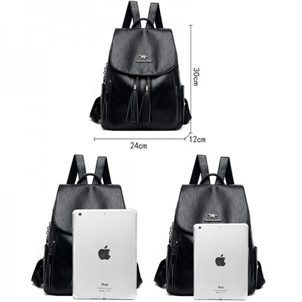 Rucsac dama Bailini Amanda GT555, negru, practic si elegant - imagine 6