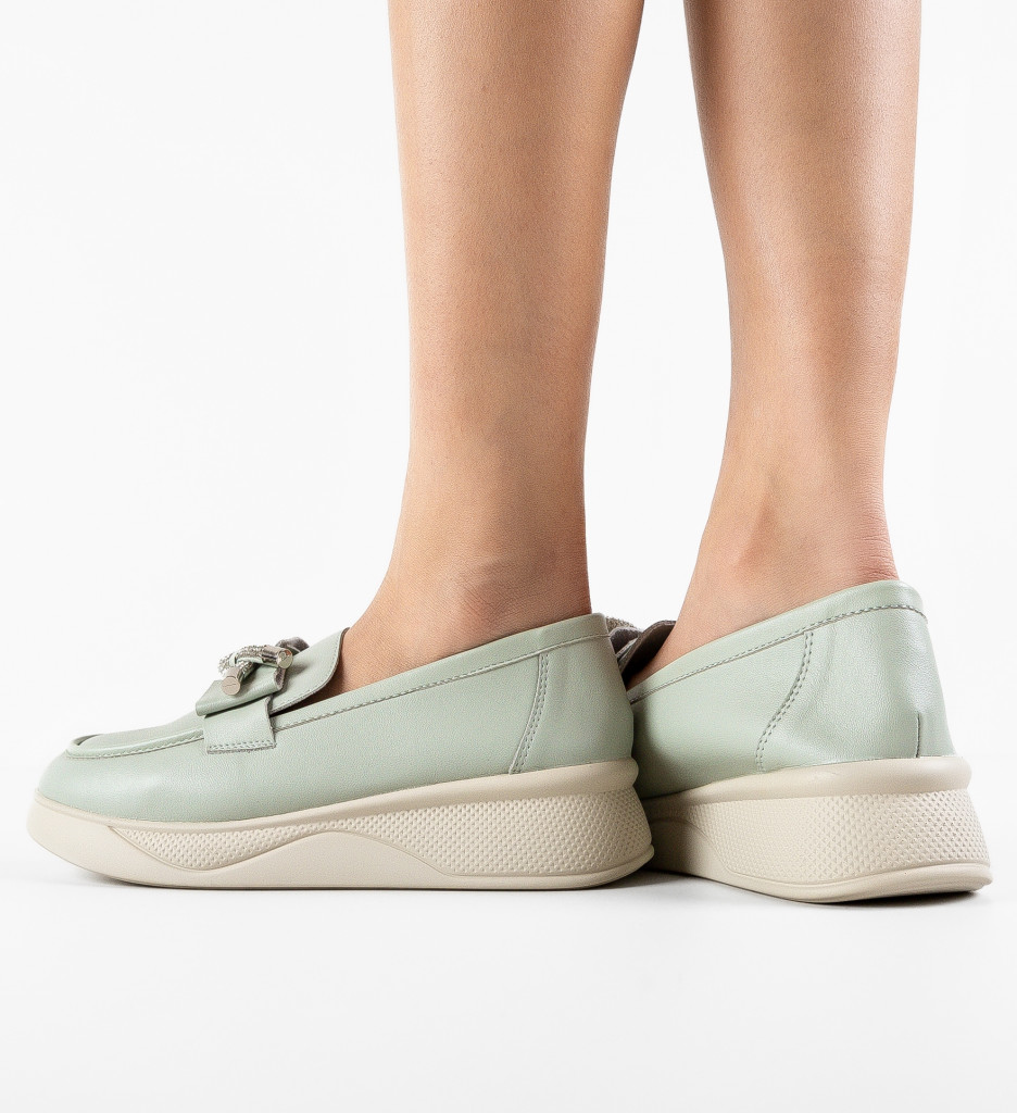 Pantofi Casual Dama Eacona Verzi | Confort și Stil - imagine 4