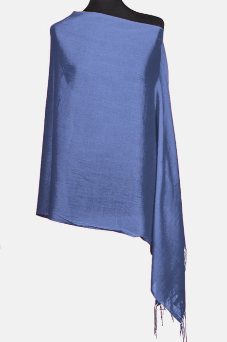Eșarfă Cashmere Shopika Albastru Jeans