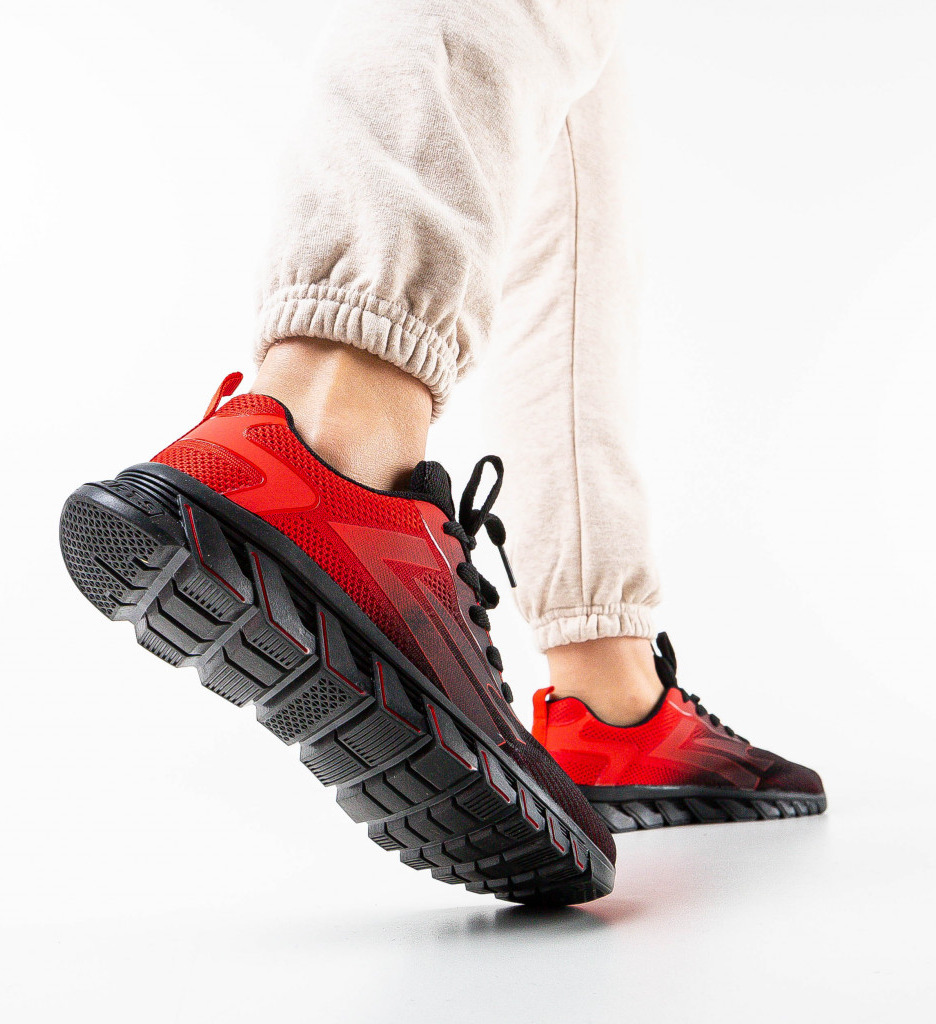 Pantofi Sport Caiden Roșii - Confort Maxim - imagine 2