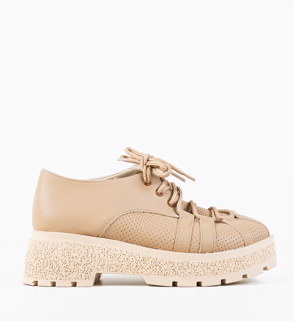 Pantofi Casual Memy Bej - Confort și Stil Zilnic - imagine 3