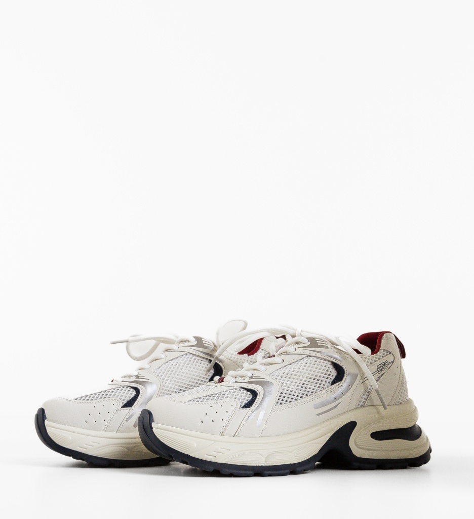Sneakers Dama Floriza Albi | Confort și Eleganță - imagine 7