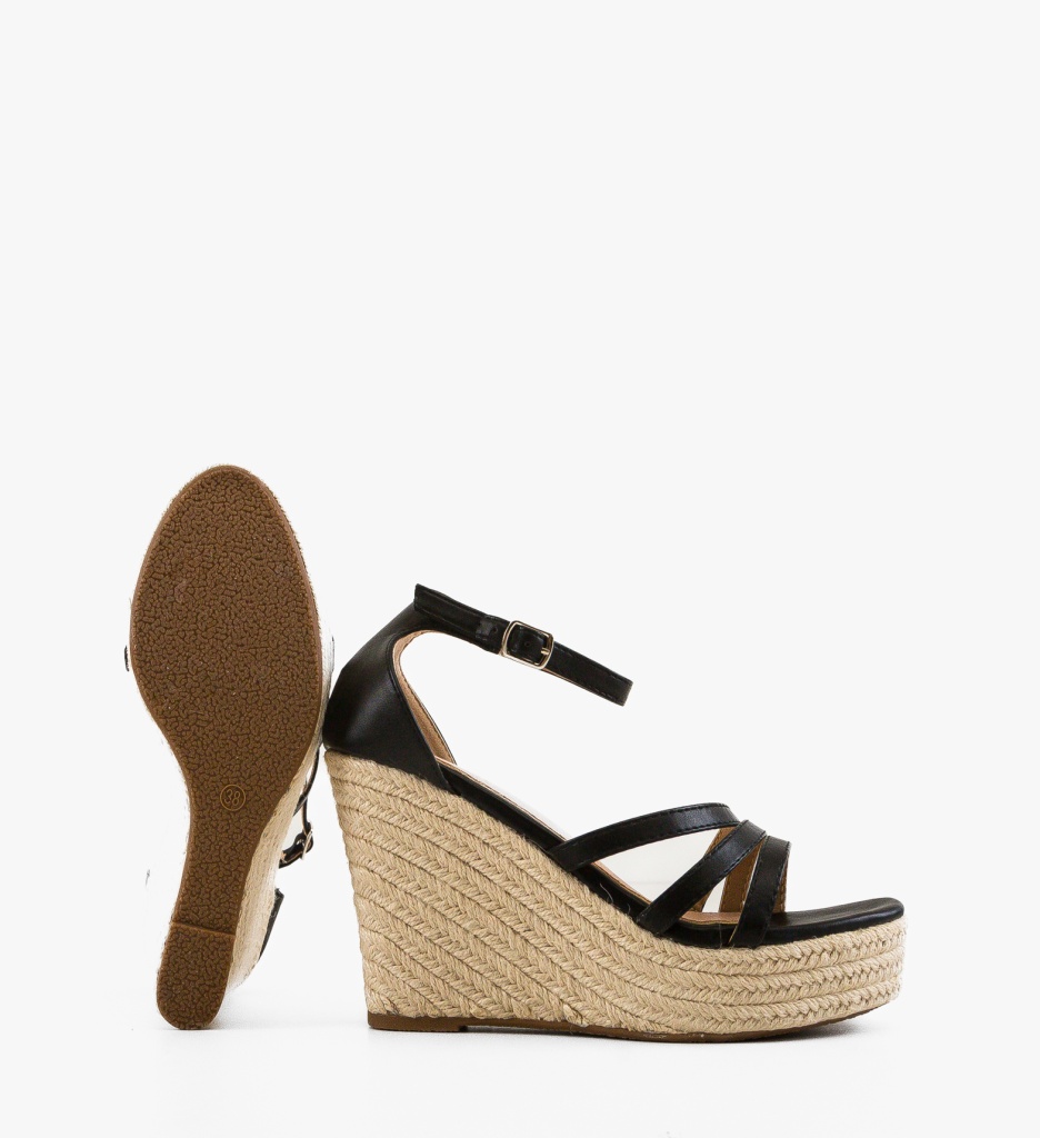 Sandale Platforme Ellen Negre | Stil Elegant - imagine 8