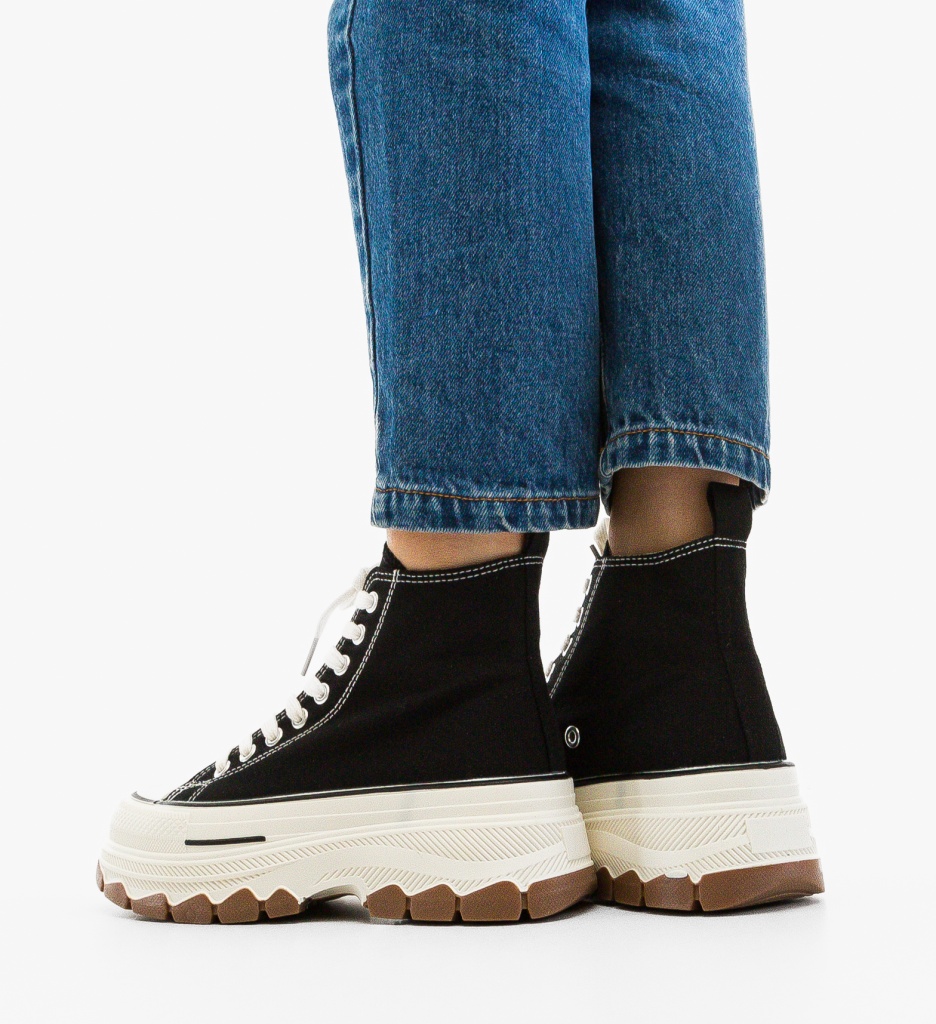 Sneakers Dama Pusty Negre - Stil Urban, Confort Maxim