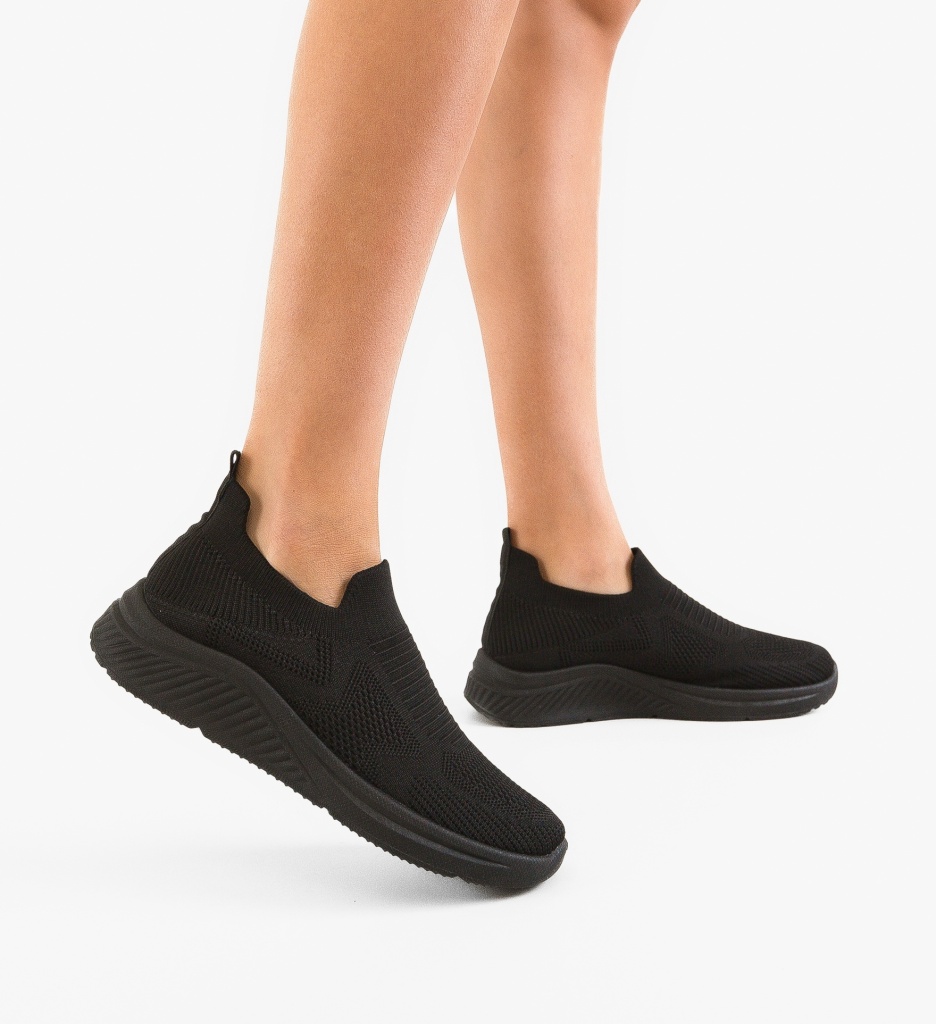Sneakers Dama Kenure Negru - Confort și Stil - imagine 2