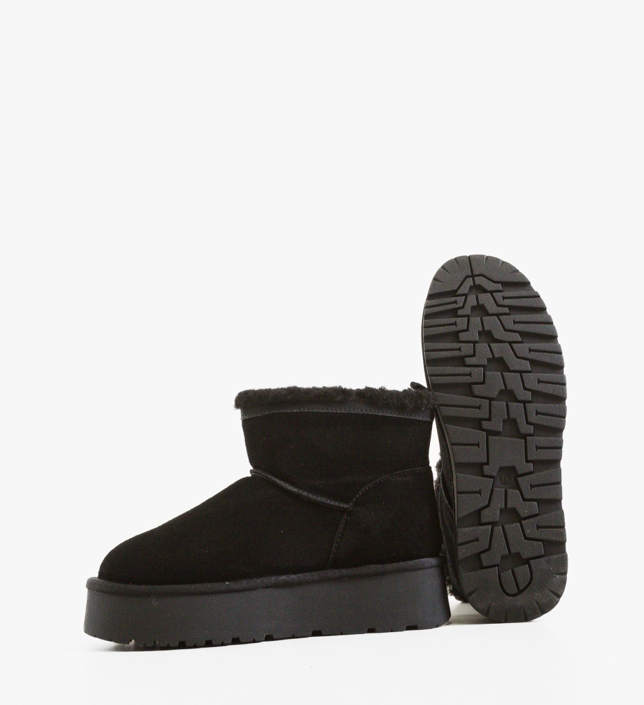 Cizme tip Ug Fondy Negre | Confort Depurtat - imagine 4