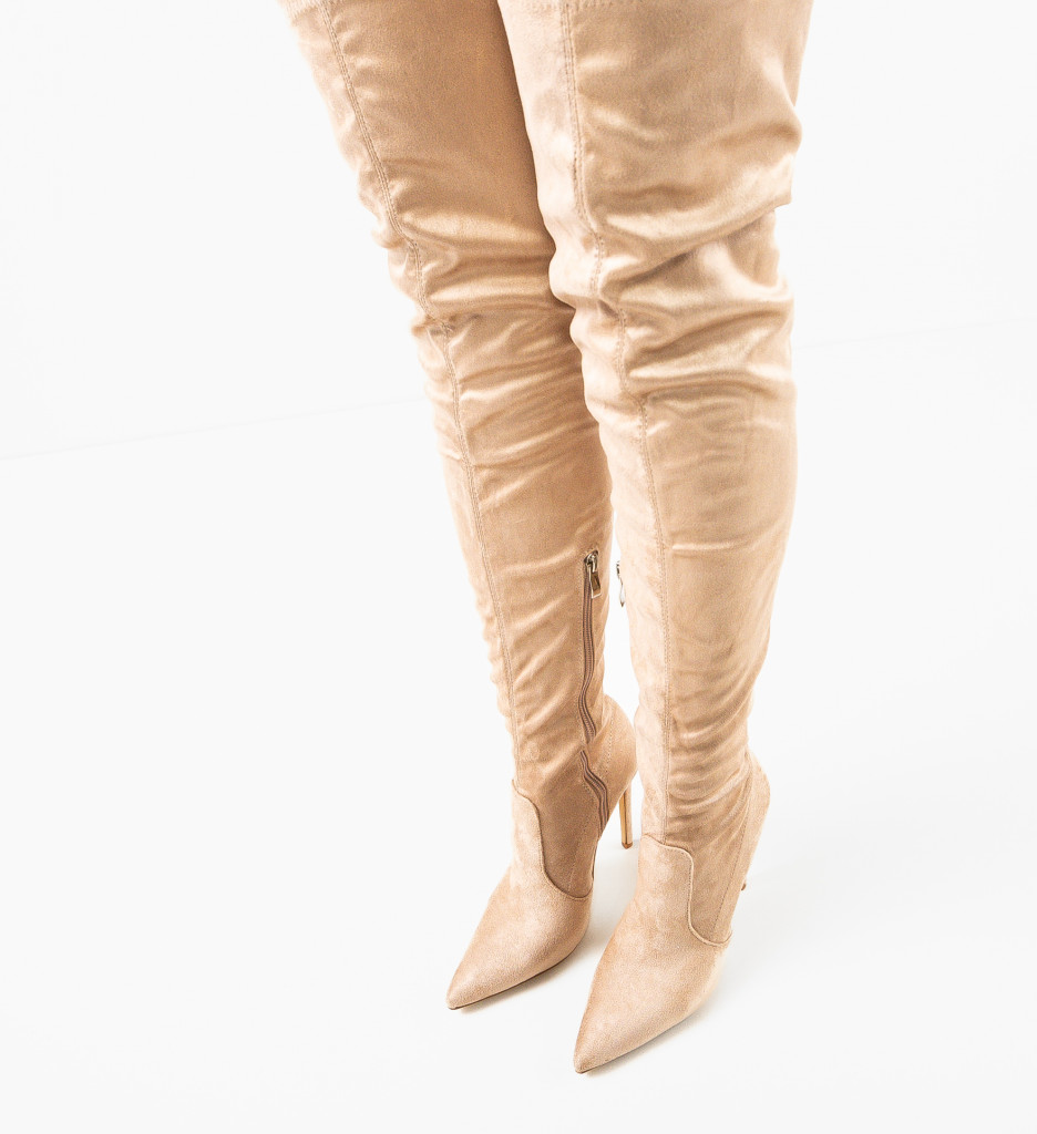 Cizme Dama Kaduku Bej 2 | Elegante si Confort - imagine 5