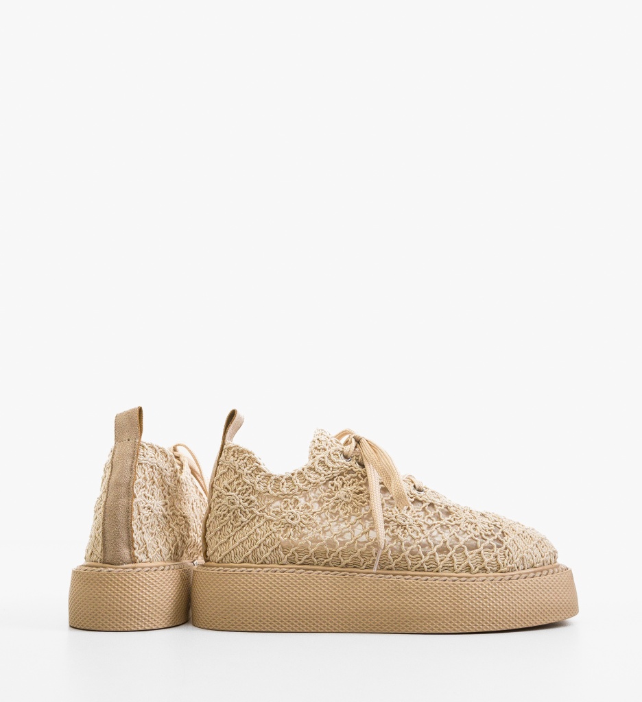 Pantofi Casual Ystory Bej - Confort Stilat - imagine 3