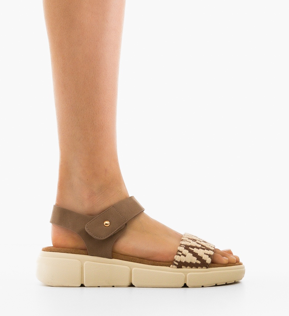Sandale Dama Feciulia Camel | Eleganță și Confort - imagine 6