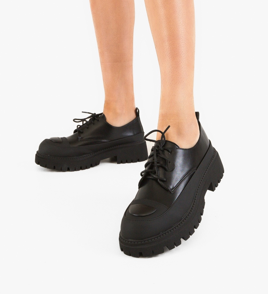 Pantofi Casual Dama Theron Negri | Confort & Stil - imagine 3