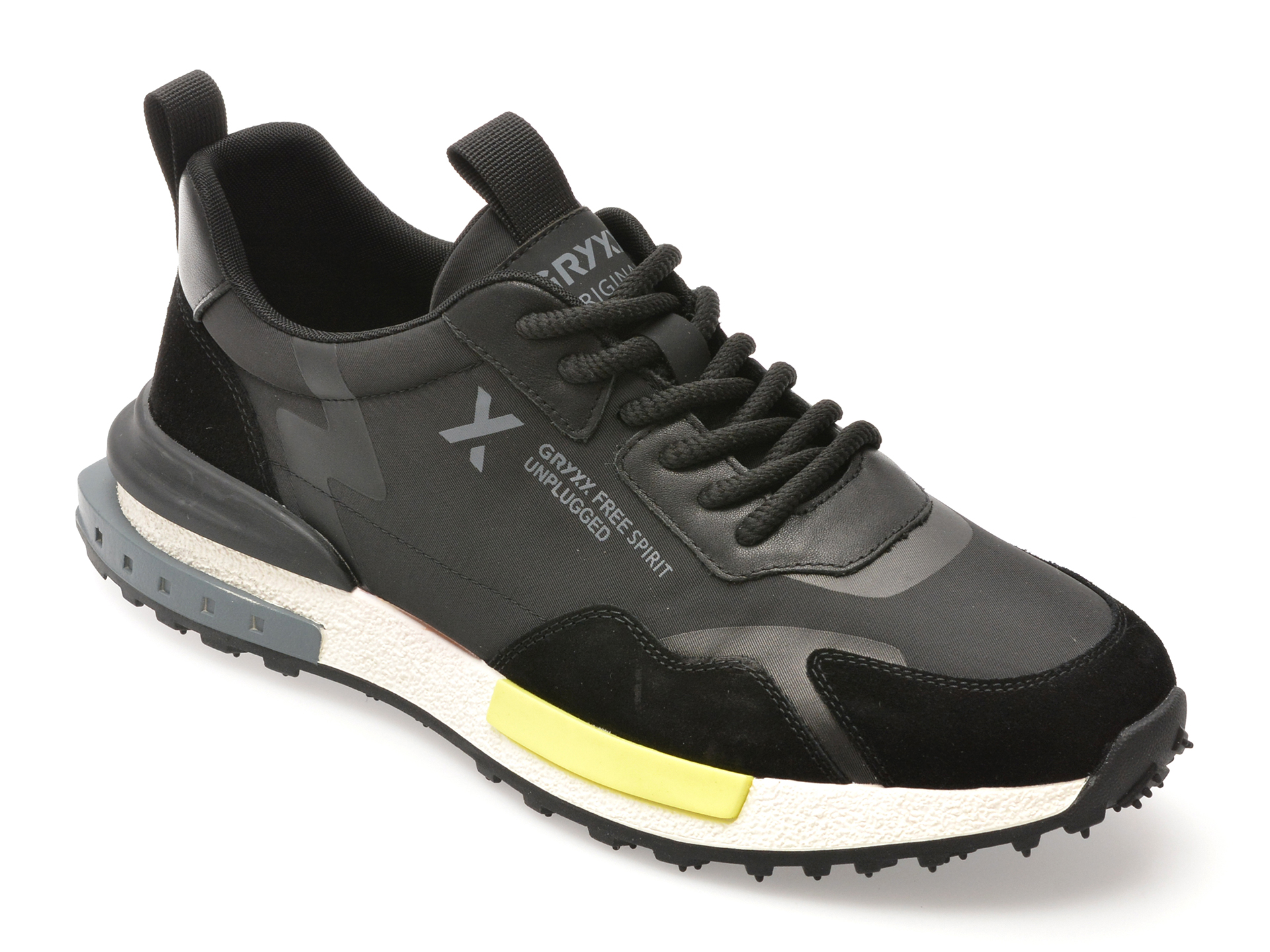 Pantofi GRYXX Negri Textil - Confort Zilnic